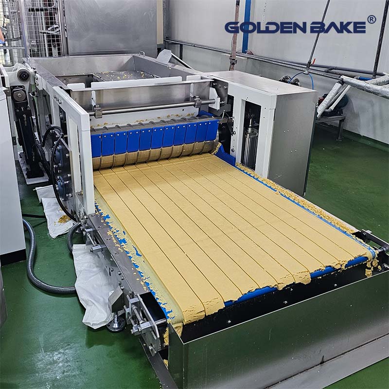Soft dough overhead conveyor & kibbler soft biscuit production line 4
