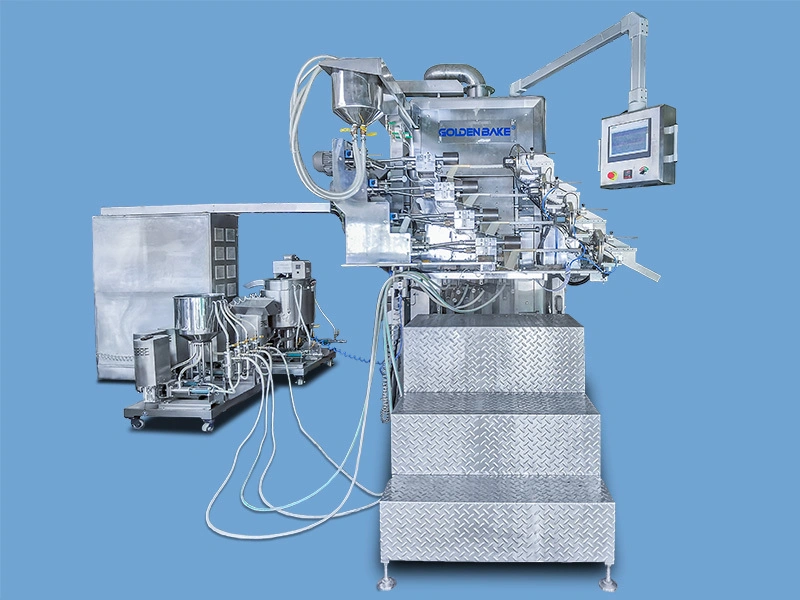 Máquina automática para hacer rollos de huevo, máquina para hacer palitos de oblea, línea de producción de galletas 1