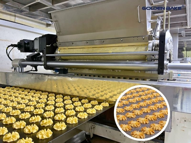 Golden Bake Automatic industrial cookie machine soft biscuit making equipment 1