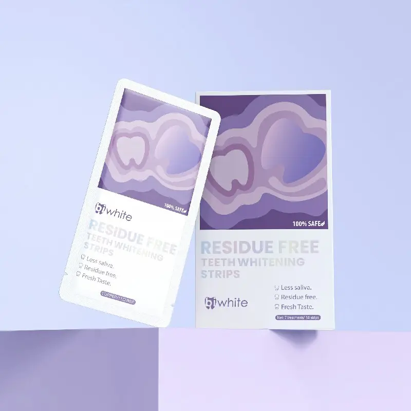 Natural Teeth Whitening Strips Mint Or Customized Wholesale - Bi White 5