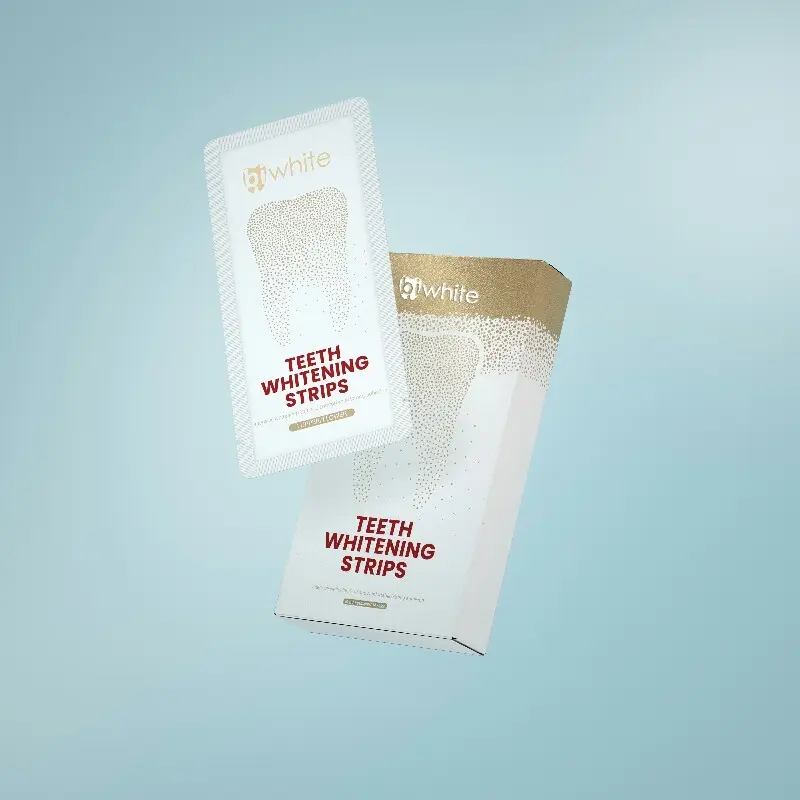 Non Peroxide Teeth Whitening Strips Hydrogen Peroxide by Bi White 6