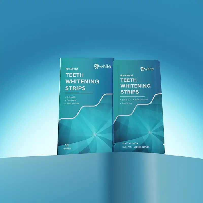 Non Toxic Teeth Whitening Strips Mint Or Customized - - Bi White 4