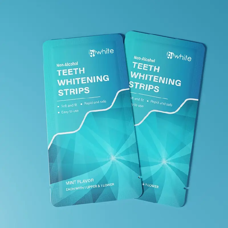 Non Toxic Teeth Whitening Strips Mint Or Customized - - Bi White 6