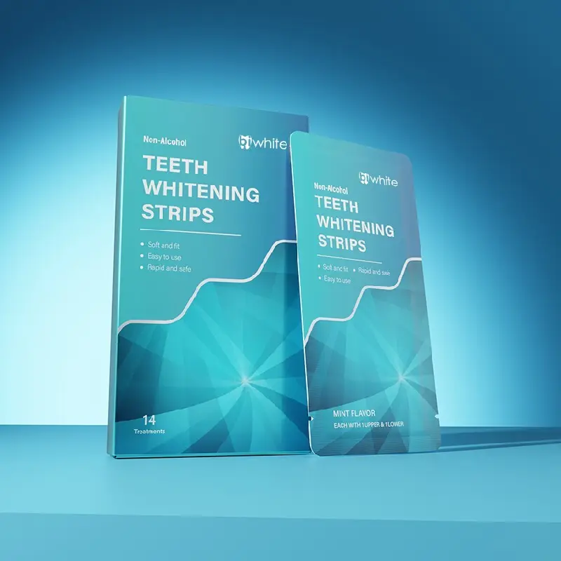 Non Toxic Teeth Whitening Strips Mint Or Customized - - Bi White 7