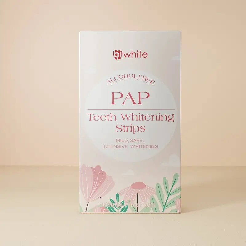 Pap Teeth Whitening Strips Mint Or Customized - - Bi White 5
