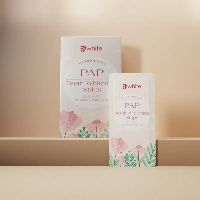 Pap Teeth Whitening Strips Mint Or Customized - - Bi White 4