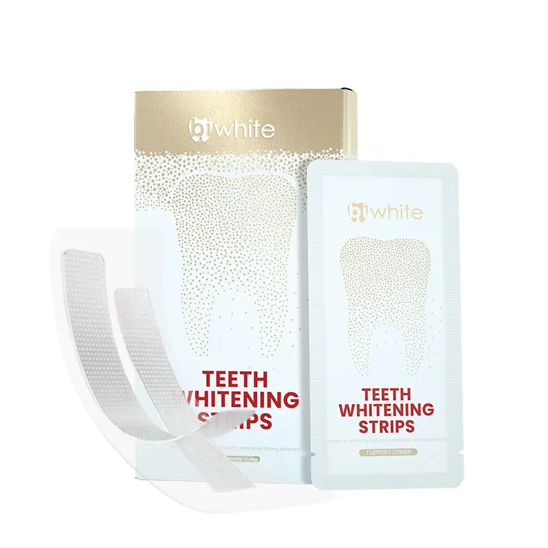 Non Peroxide Teeth Whitening Strips Hydrogen Peroxide by Bi White 2