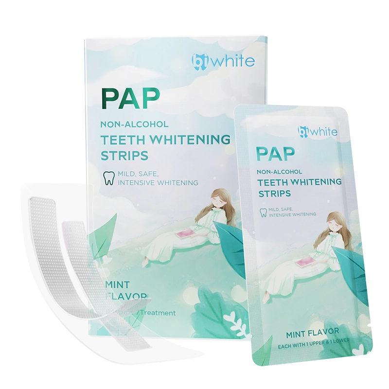 Tiras secas blanqueadoras de dientes sin alcohol PAP PAP004 1
