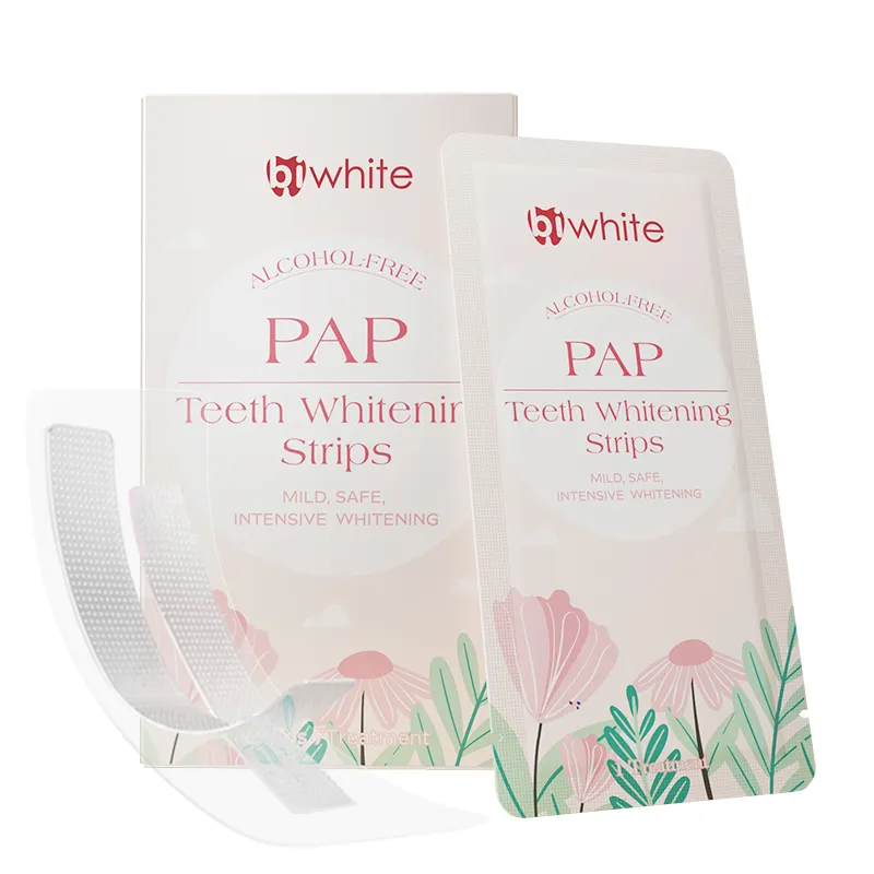 Pap Teeth Whitening Strips Mint Or Customized - - Bi White 2