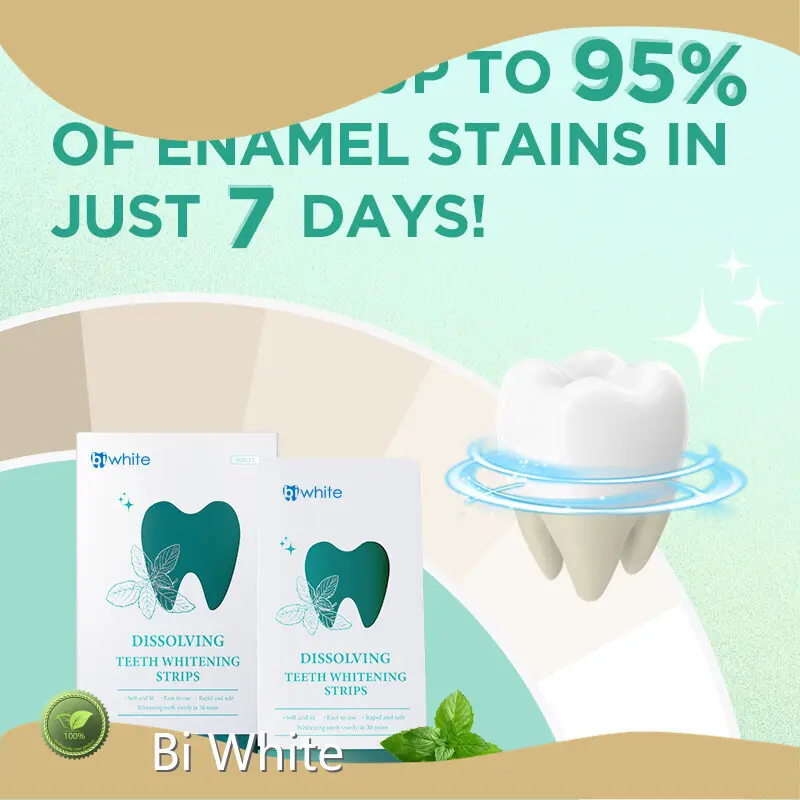 White Teeth Whitening Strips Home/Salon/Clinic/Office by Bi White 1
