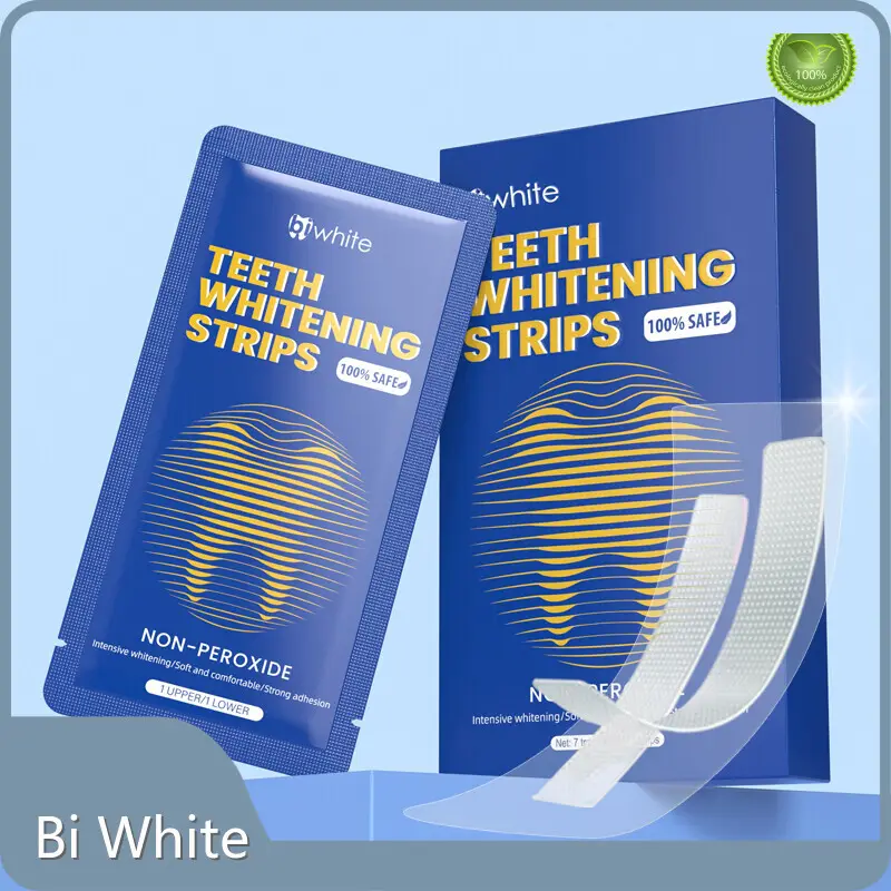 Non Peroxide Teeth Whitening Strips 14*8*4cm by Bi White 1