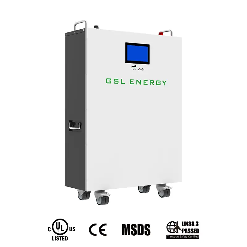 GSL ENERGY LiFePO4-Stromspeicherwand 51,2 V 5 kWh 10 kWh 14,34 kWh Lithiumbatterie-Solarenergiesystem 1