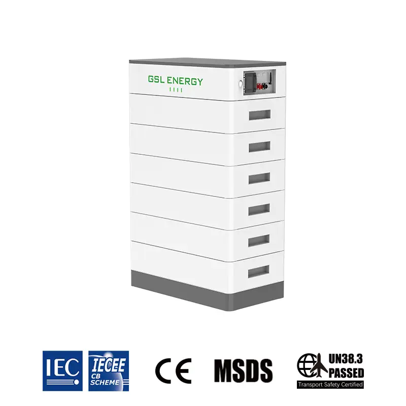 GSL ENERGY 153,6 V gestapelte Hochspannungs-Solarenergie-Speicherbatterien 12 kWH 15 kWH 20 kWH 30 kWH Lifepo4-Solarsystembatterie 1