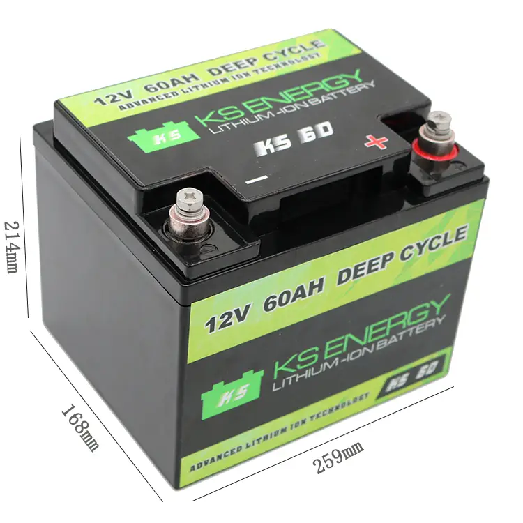 12V 60AH Deep Cycle Lifepo4 Lithium Motorcycle Battery 3