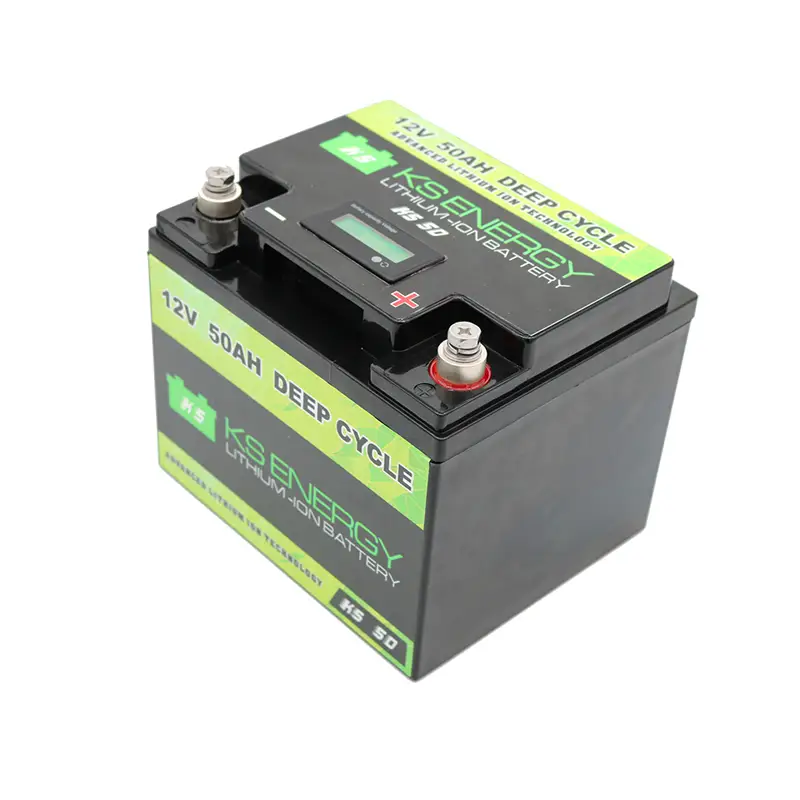 Batería de iones de litio de 12 V 50 AH con pantalla LED de capacidad 1
