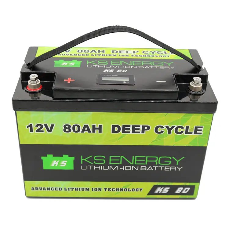 carts lithium ion battery 12v 100ah bulk production led display GSL ENERGY 2