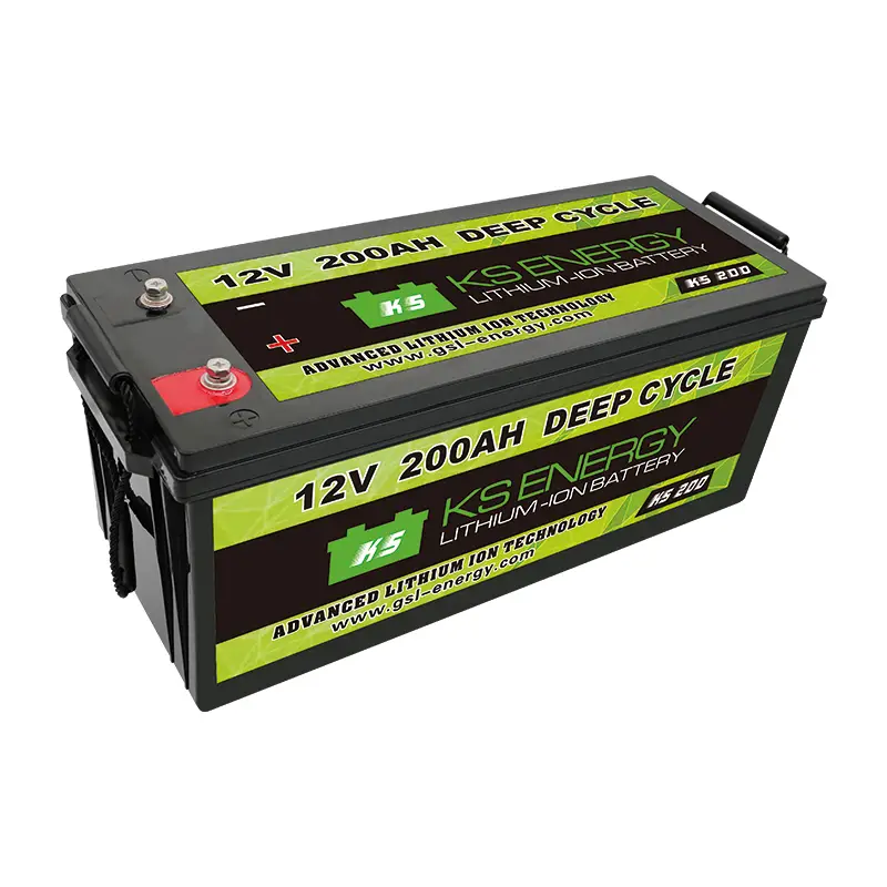 LED Capacity Display 12V 200Ah Lithium Iron Phosphate LifePo4 Battery For Solar Energy Storage, Golf Carts, RV, Marine, And Off-grid Applications 1