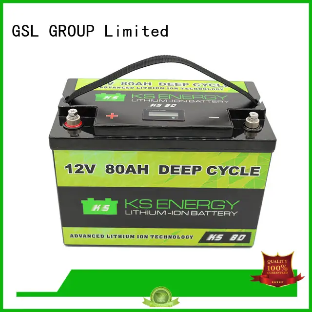 carts lithium ion battery 12v 100ah bulk production led display GSL ENERGY 1