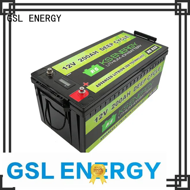 GSL ENERGY light weight lithium battery 12v 300ah caravans led display 1