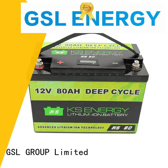 GSL ENERGY light weight lithium battery 12v 100ah for cycles 1