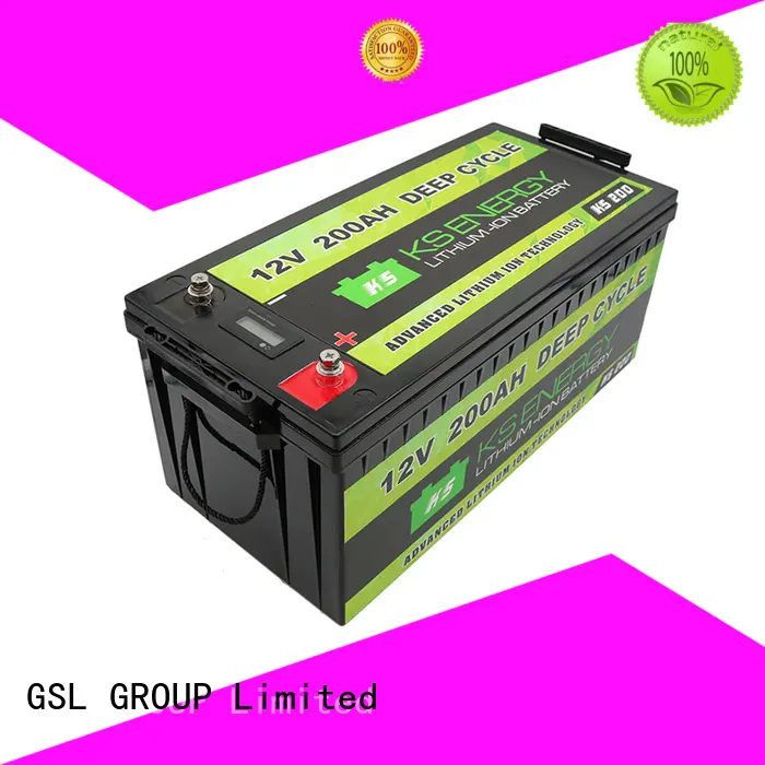 deep cycle 12v lithium ion battery deep cycle bulk production led display GSL ENERGY 1