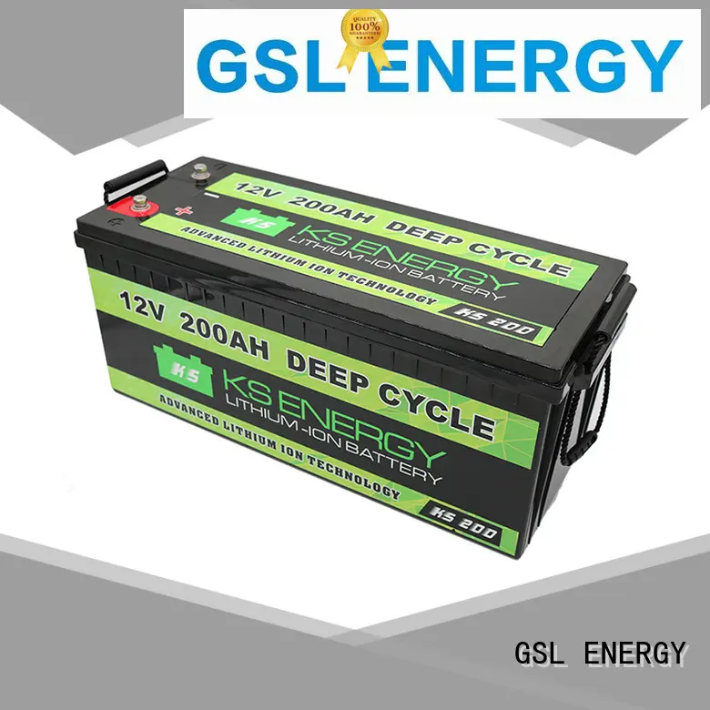GSL ENERGY light weight lifepo4 battery 12v 100ah for car 1