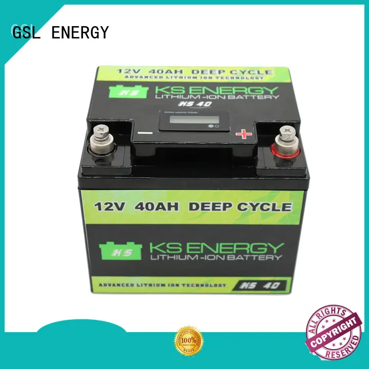 GSL ENERGY long lasting 12v 50ah lithium battery free sample led display 1