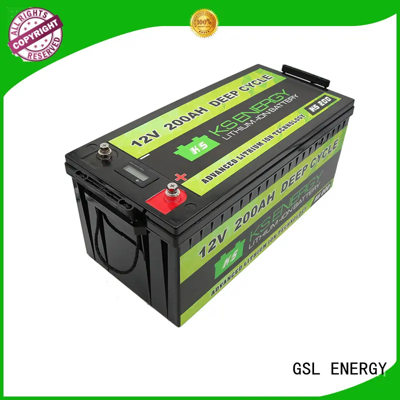 GSL ENERGY large capacity lifepo4 battery 100ah led display 1