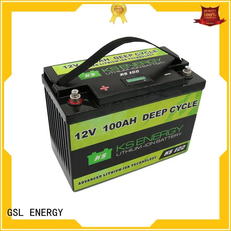 GSL ENERGY large capacity lifepo4 battery 12v 100ah order now for camping 1