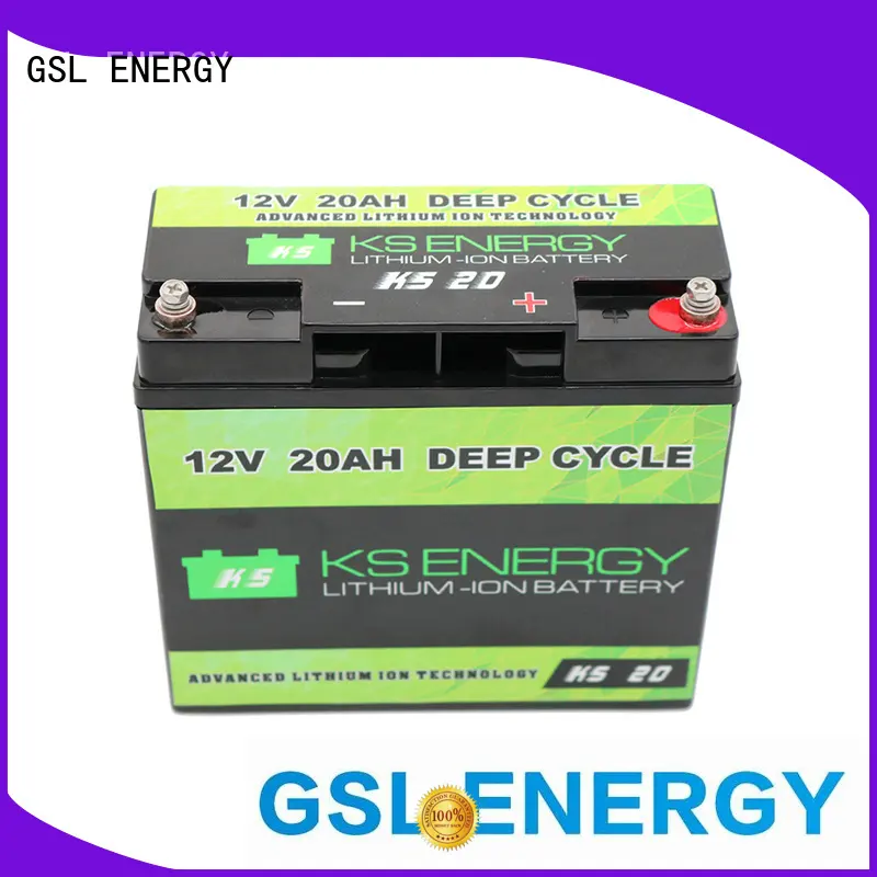 GSL ENERGY light weight lithium car battery free sample for cycles 1