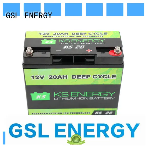 GSL ENERGY rechargeable lifepo4 battery 12v industry for cycles 1