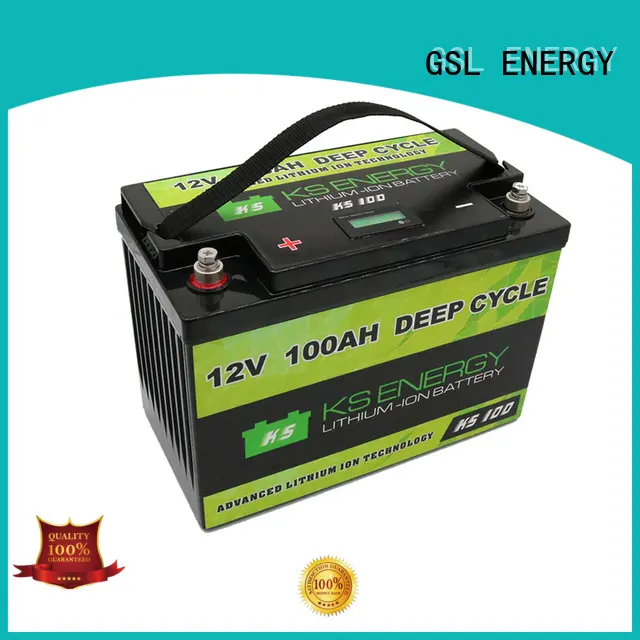 GSL ENERGY solar battery 12v 100ah manufacturer for camping 1