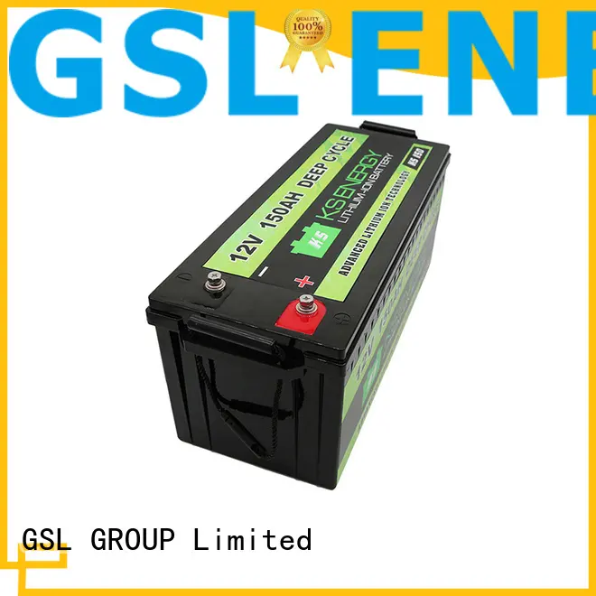 GSL ENERGY light weight lifepo4 battery 100ah led display 1