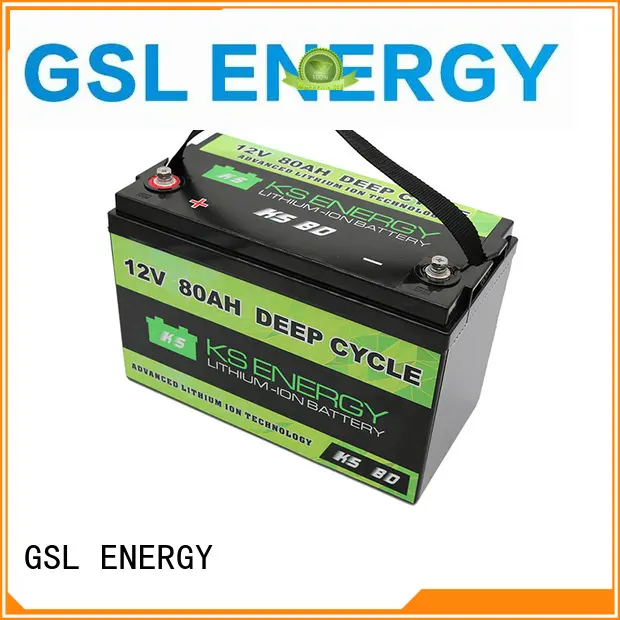 GSL ENERGY rechargeable lifepo4 rv battery for cycles 1