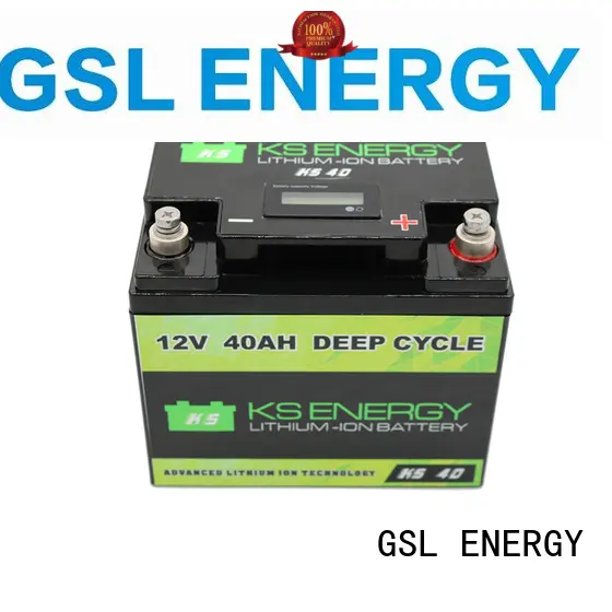 GSL ENERGY lifepo4 battery 12v 100ah customization led display 1