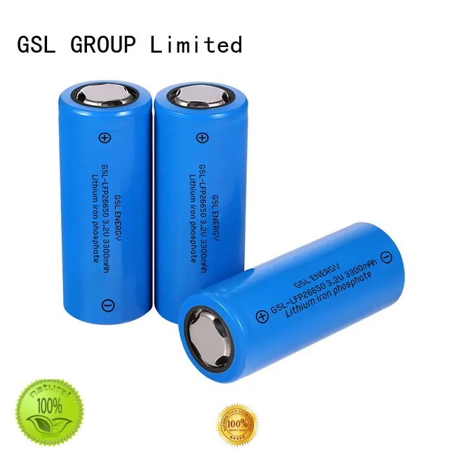 GSL ENERGY top-performance 26650 lithium rechargeable battery custom competitive price 1