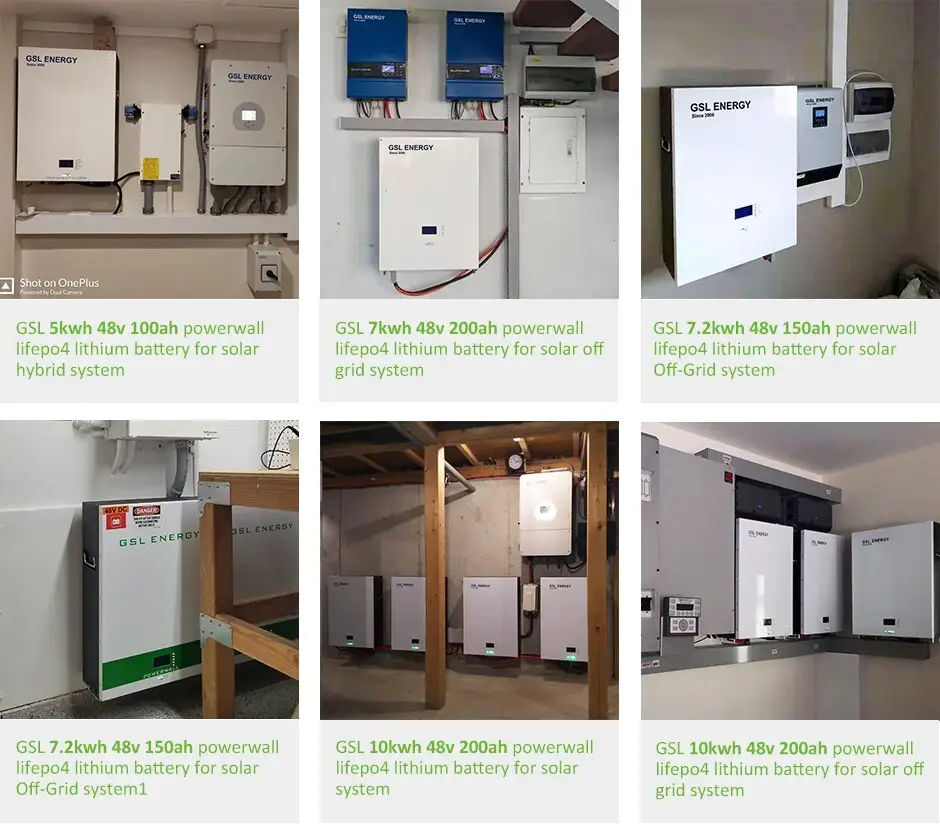 GSL ENERGY popular solar battery storage system energy-saving 7