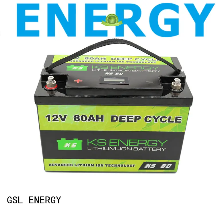 GSL ENERGY enviromental-friendly lifepo4 battery 100ah free maintainence high performance 1