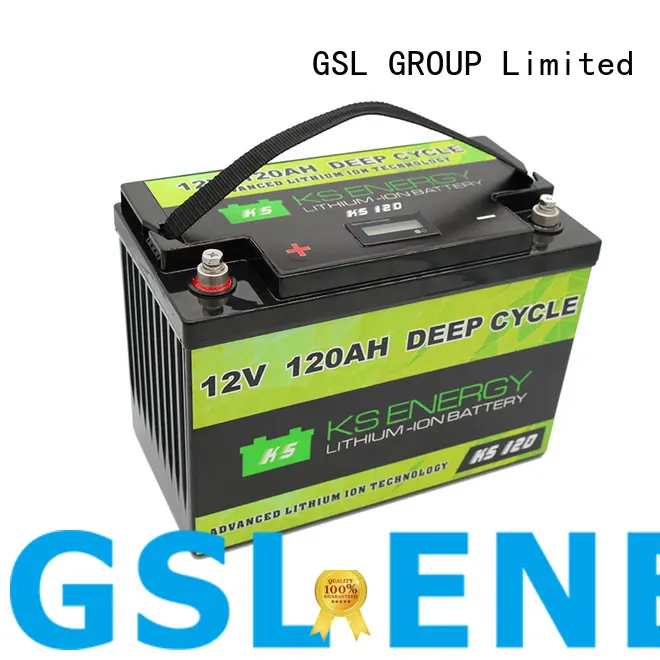 GSL ENERGY lifepo4 battery 12v 100ah free maintainence for camping car 1