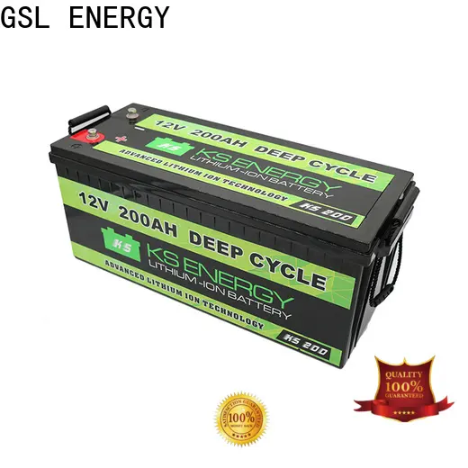 GSL ENERGY enviromental-friendly lifepo4 battery 12v 100ah high rate discharge high performance 1
