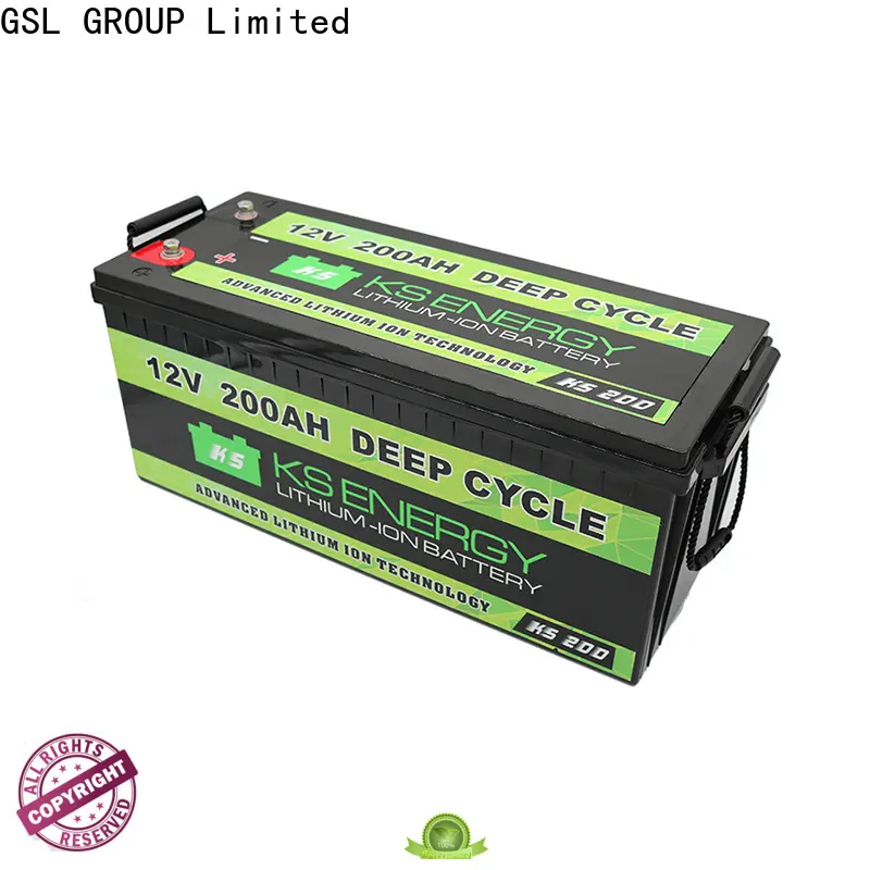 GSL ENERGY 2020 hot-sale lifepo4 battery 12v 100ah short time wide application 1