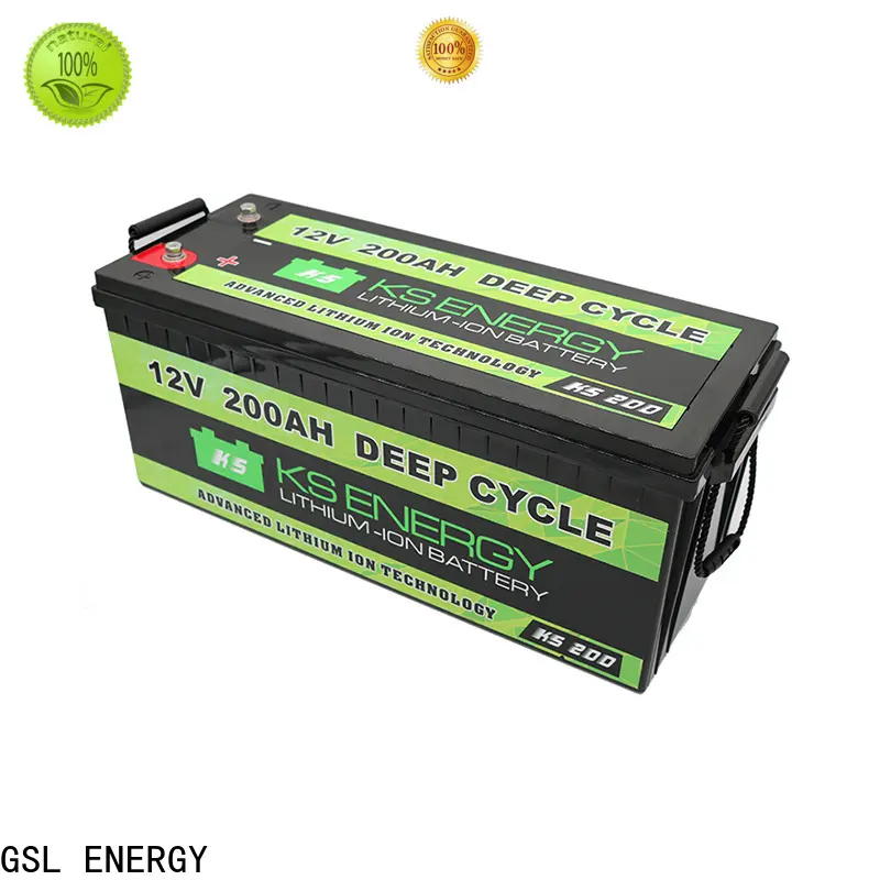 GSL ENERGY enviromental-friendly lifepo4 battery 12v free maintainence wide application 1