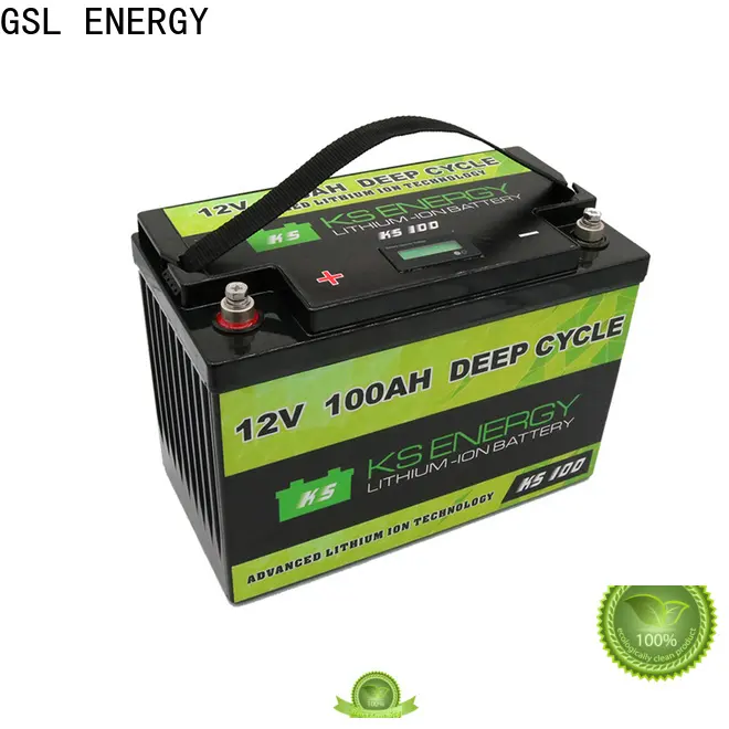 GSL ENERGY enviromental-friendly lifepo4 solar battery free maintainence for camping car 1