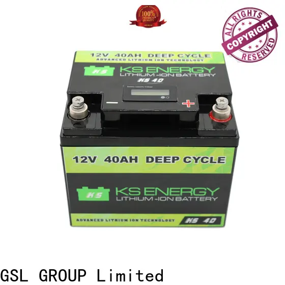 GSL ENERGY 2020 hot-sale lifepo4 battery 12v free maintainence for camping car 1