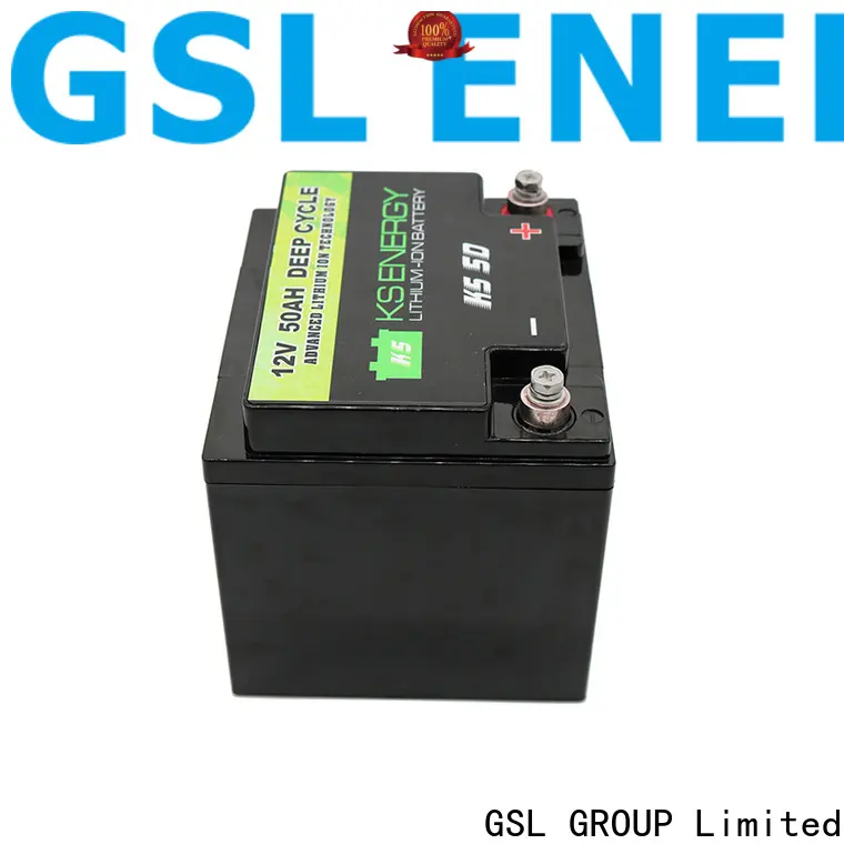 GSL ENERGY 2020 hot-sale 12v 100ah solar battery free maintainence for camping car2 1