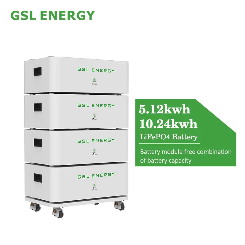 Stapelbare Solar-Lithiumbatterie 20 kWh, 51,2 V/48 V, 400 Ah, zyklenfest 1