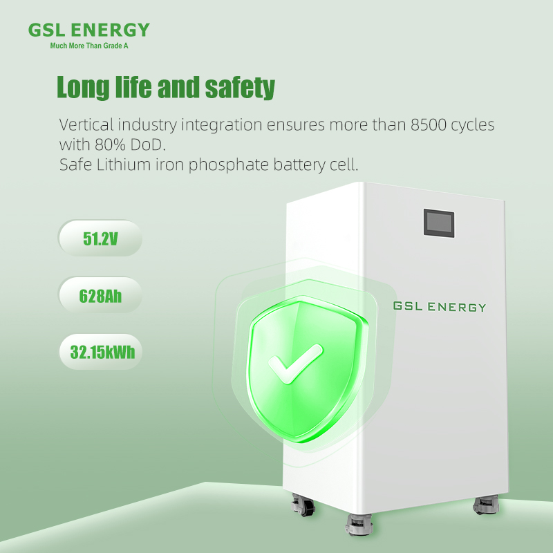 32kWh Floor Mounted Battery For House | GSL Energy