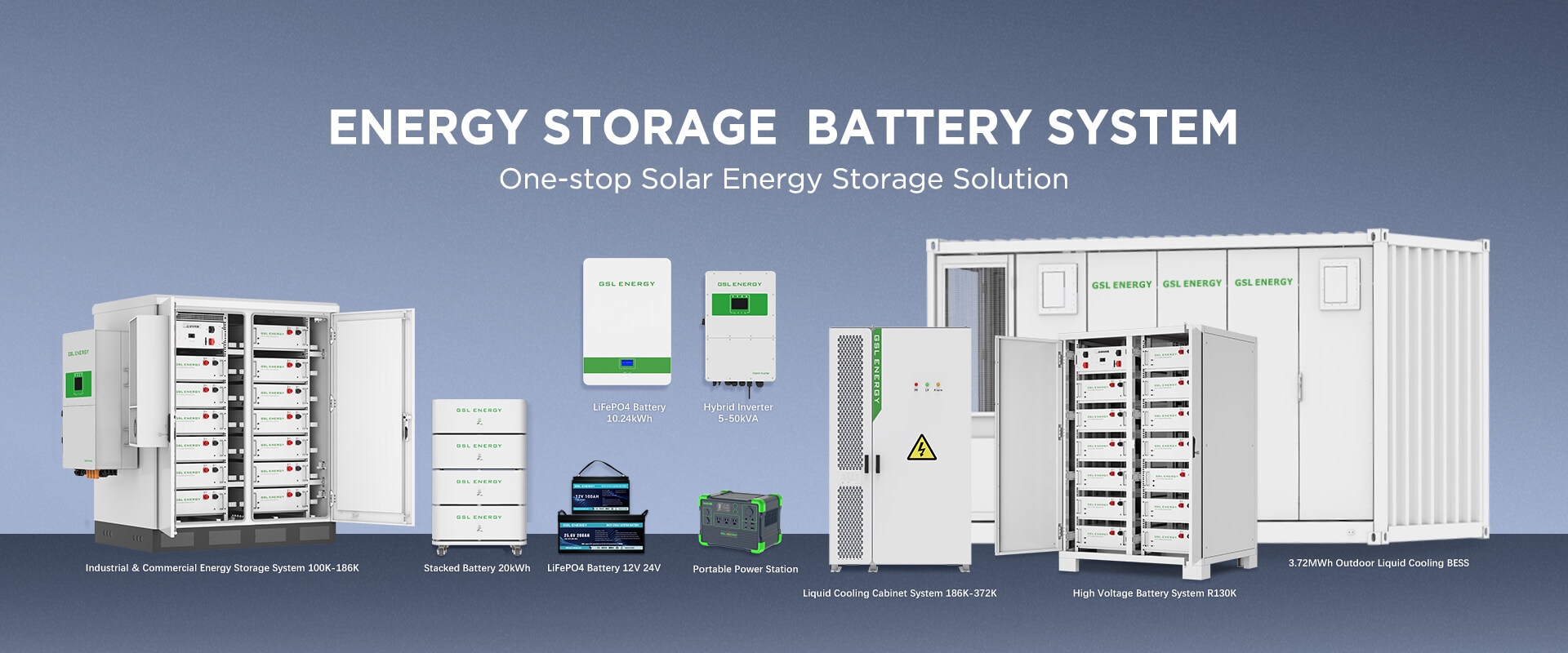 GSL Energy provides home storage, industrial and commercial storage solutions