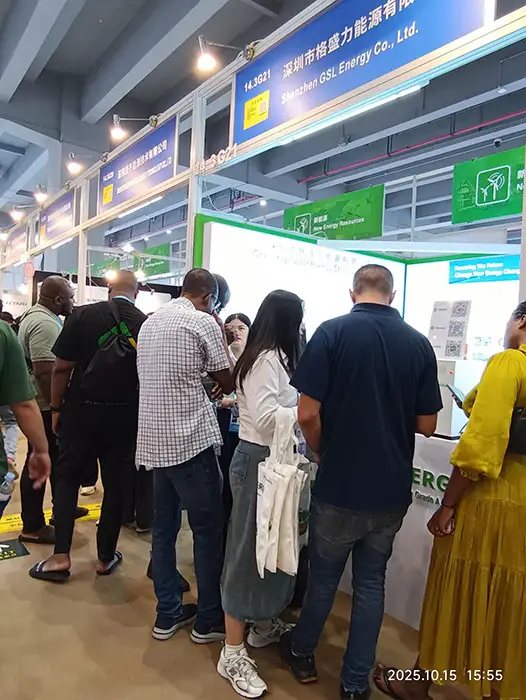 GSL ENERGY booth at the 138th Canton Fair showcasing energy storage systems in Guangzhou