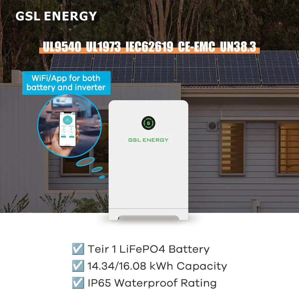 UL Certified 14.34kWh Home Battery Energy Storage System Manufacturer